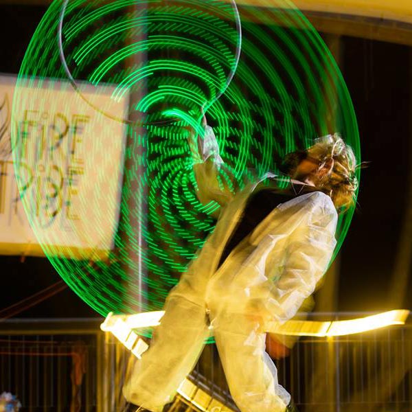 Hazardous Substance - Solo LED Hoop Act | Ryn Hooligan